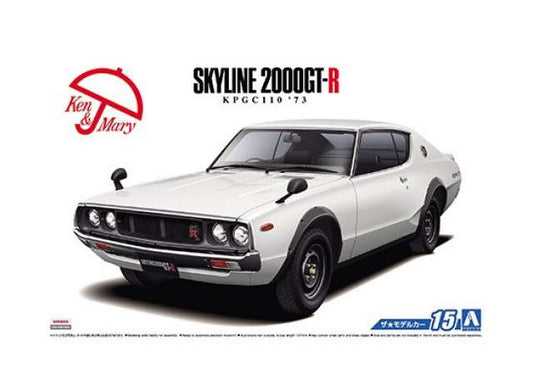 1973 Nissan KPGC100 Skyline HT2000GT-R, plastic modelkit 1:24 Aoshima Model