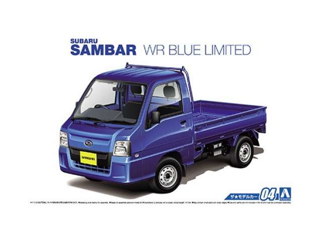 Subaru Sambar WR Blue Limited, plastic modelkit 1:24 Aoshima Model