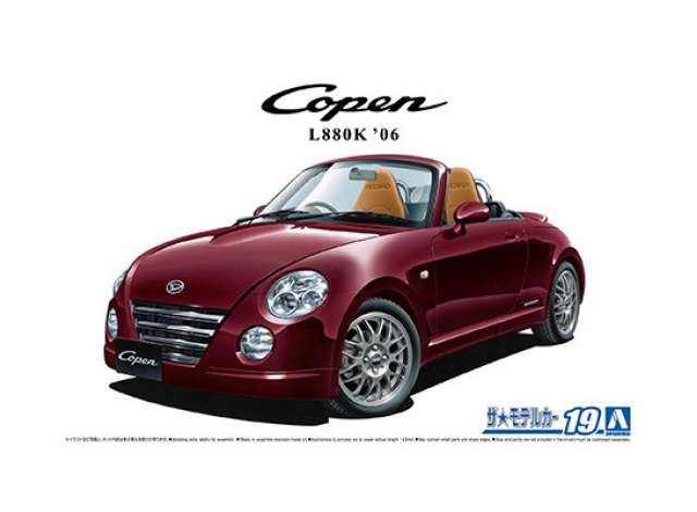 2006 Daihatsu L880K Copen Ultimate Edition, plastic modelkit 1:24 Aoshima Model