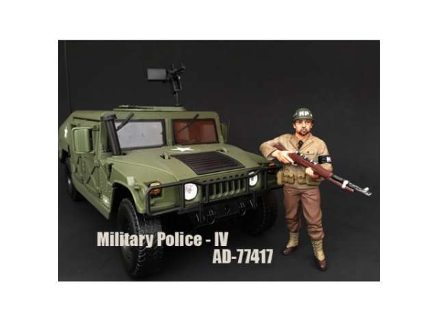 WWII US Military Police Figure #4 with pistol 1:18 American Diorama Model