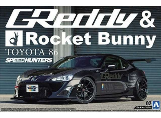 2012 Toyota 86 Greddy & Bunny Volk Racing version, plastic modelkit 1:24 Aoshima Model