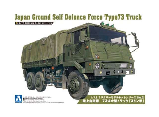 #02 Japan Ground Self Defense Force Type73 Truck, plastic modelkit 1:72 Aoshima Model