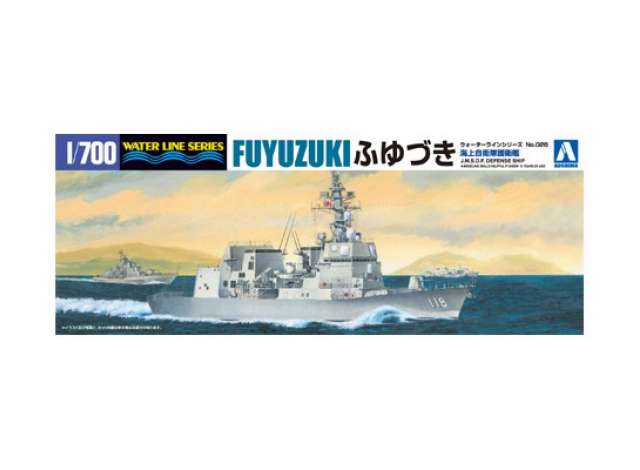 JMSDF Defenseship DD-118 Fuyuzuki, plastic modelkit 1:700 Aoshima Model