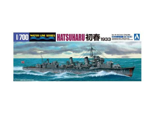 I.J.N. Destroyer Hatsuharu 1933, plastic modelkit 1:700 Aoshima Model