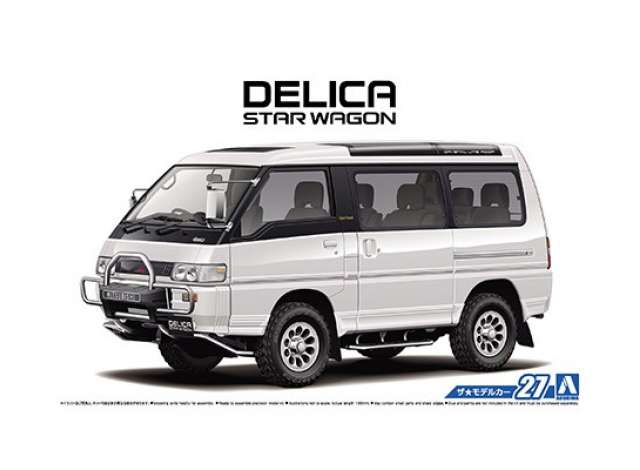 #27 1991 Mitsubishi P35W Delica Star Wagon, plastic modelkit 1:24 Aoshima Model