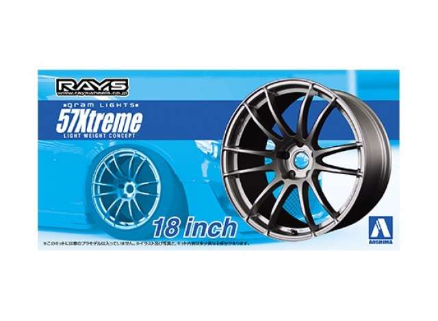 #23 Gram Lights 57 Extreme Wheels set 18 inch 1:24 Aoshima Model