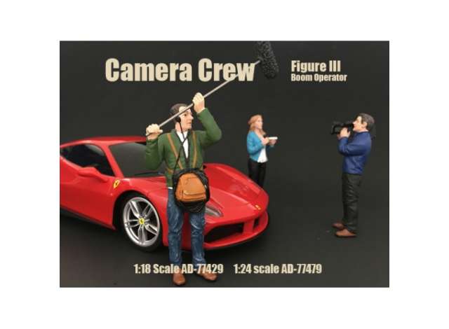 Camera Crew *Boom Operator* 1:24 American Diorama Model