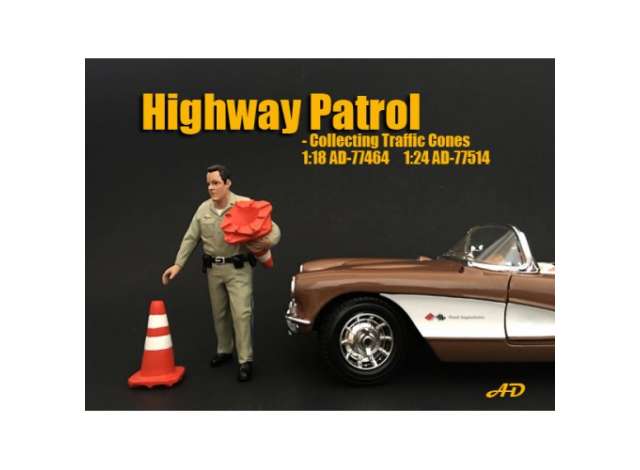 Police Series Highway Patrol Figure II 1:24 American Diorama Model