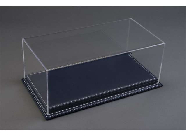 Display Case Mulhouse with Dark Blue Leather Base - 170x80x70mm 1:43 Atlantic Model