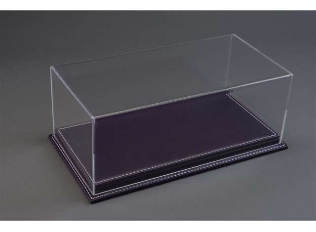 Display Case Mulhouse with Purple Leather Base - 170x80x70mm 1:43 Atlantic Model