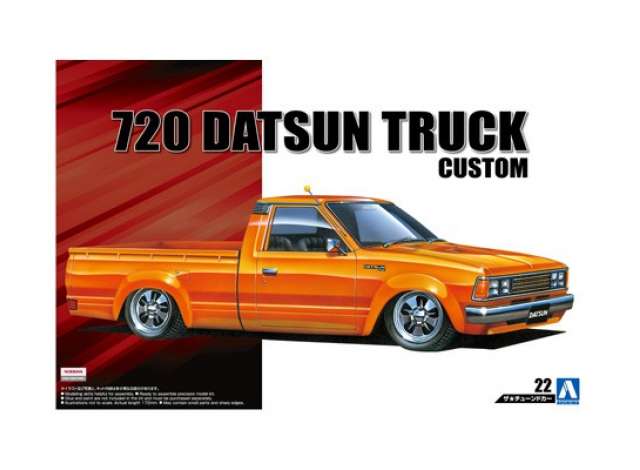 1982 Nissan Datsun Truck Custom, plastic modelkit 1:24 Aoshima Model