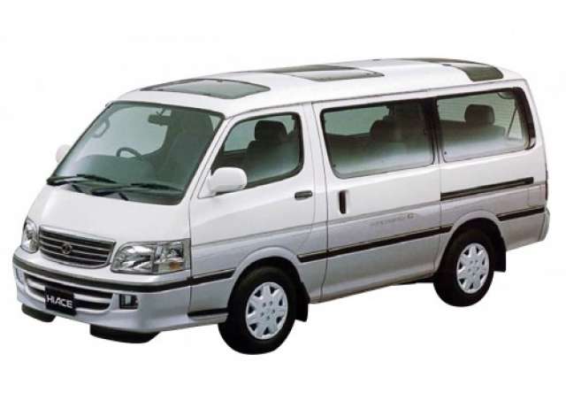 #133 1999 Toyota KZH100 Hiace super custom, plastic modelkit 1:24 Aoshima Model