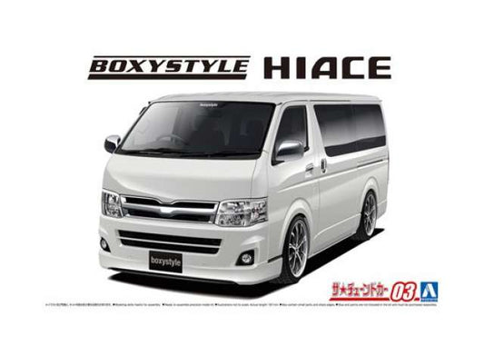 #03 2010 Toyota TRH200V Hiace Super GL, plastic modelkit 1:24 Aoshima Model