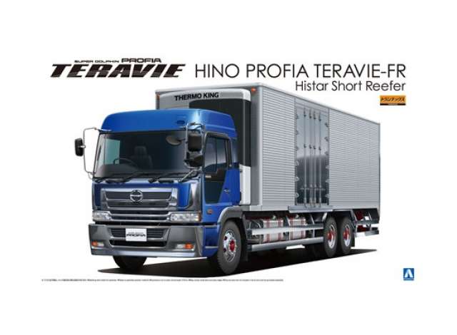 Hino Profia Teravie-FR Histar Short Reefer SLX400, plastic modelkit 1:32 Aoshima Model