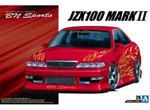 #26 1998 Toyota BN Sports JZX100Mark II Tourer V, plastic modelkit 1:24 Aoshima Model