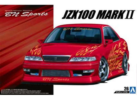 #26 1998 Toyota BN Sports JZX100Mark II Tourer V, plastic modelkit 1:24 Aoshima Model