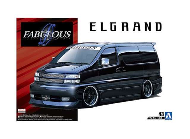 #43 2000 Nissan Elgrand, plastic modelkit 1:24 Aoshima Model