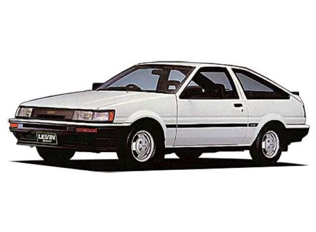#85 1985 Toyota AE85 Corolla Levin 1500SR, plastic modelkit 1:24 Aoshima Model