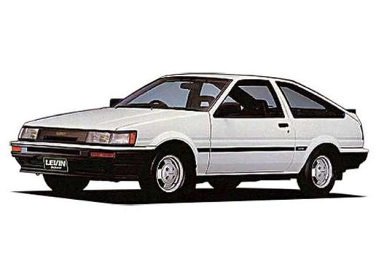 #85 1985 Toyota AE85 Corolla Levin 1500SR, plastic modelkit 1:24 Aoshima Model