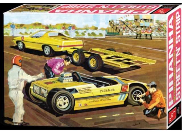 Piranha Drag Team, plastic modelkit 1:25 AMT Model