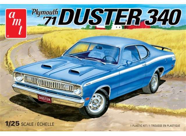 1971 Plymouth Duster 340, plastic modelkit 1:25 AMT Model