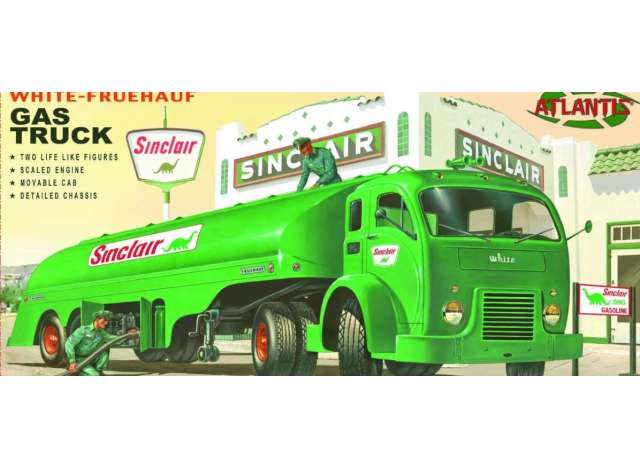 White-Freuhauf Vintage Gas Truck, plastic modelkit 1:48 Atlantis Model