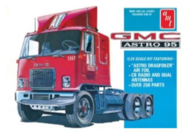 GMC Astro 95 Semi Tractor, plastic modelkit 1:25 AMT Model
