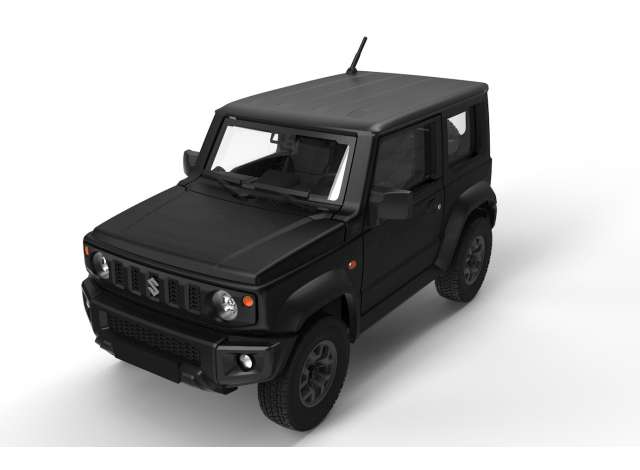 2018 Suzuki Jimny JB74 LHD, bluish black pearl 3 1:64 BM Creations Model