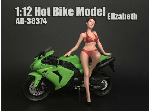 Hot Bike Model *Elizabeth* 1:12 American Diorama Model