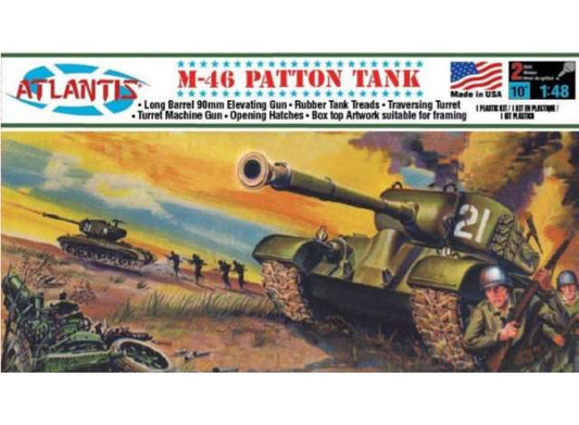 US M46 US Patton Tank, plastic modelkit 1:48 Atlantis Model