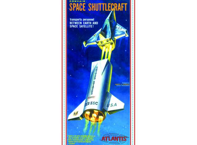 Convair Shuttle Craft Spaceship, plastic modelkit 1:150 Atlantis Model