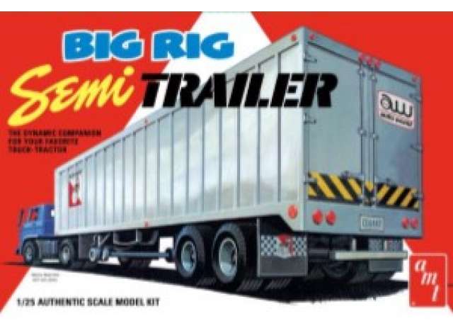Big Rig Semi Trailer (Does not include cab), plastic modelkit 1:25 AMT Model
