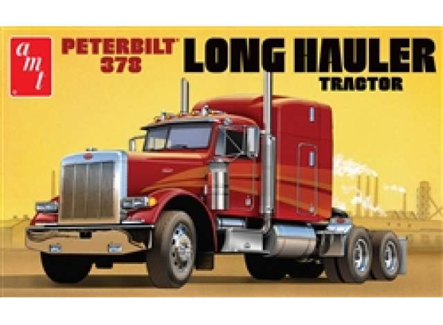 Peterbilt 378 Long Hauler Semi Tractor, plastic modelkit 1:24 AMT Model