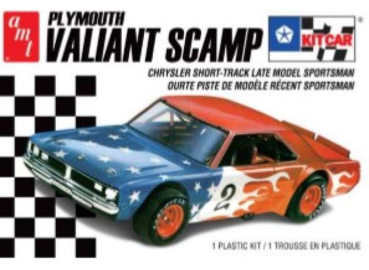 Plymouth Valiant Scamp Kit Car 2T, plastic modelkit 1:24 AMT Model