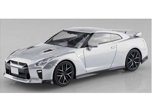 #07-D Nissan GT-R *snapkit*, ultimate metal silver 1:32 Aoshima Model