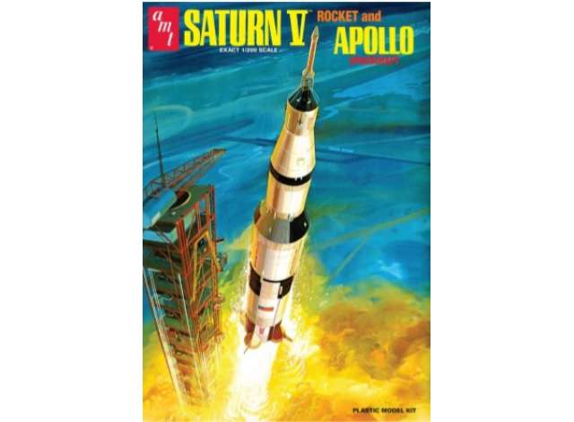 Saturn V Rocket, plastic modelkit 1:24 AMT Model