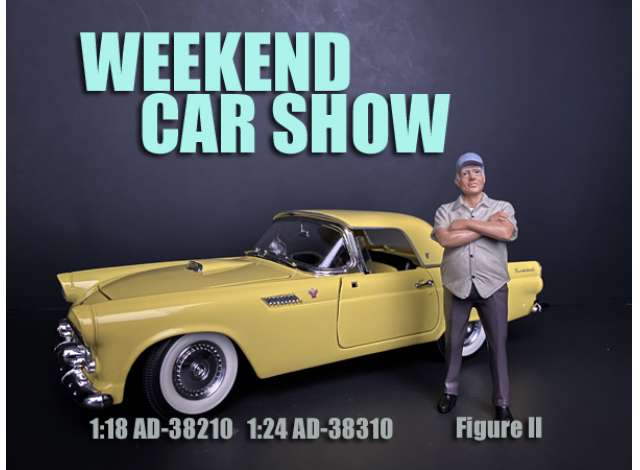 Weekend Car Show Figure #2 1:24 American Diorama Model
