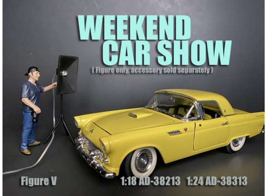 Weekend Car Show Figure #5 (Lightning Sold Seperatly ad38438) 1:18 American Diorama Model