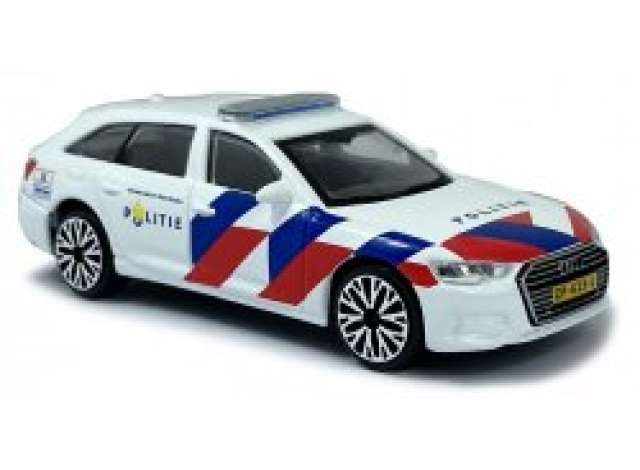 2019 Audi A6 *Dutch Police*, white/red/blue 1:43 Bburago Model