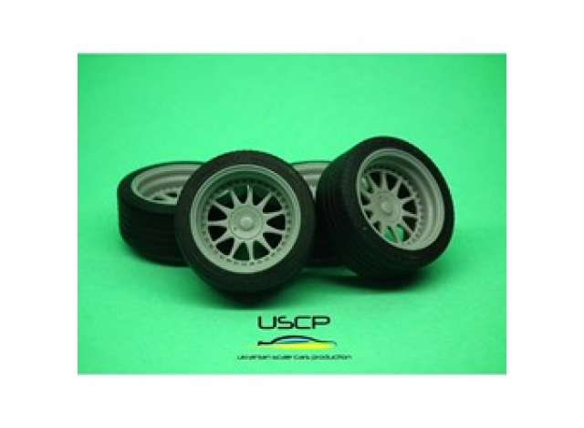 17 inch Hartge wheels with tires 1:24 USCP Model