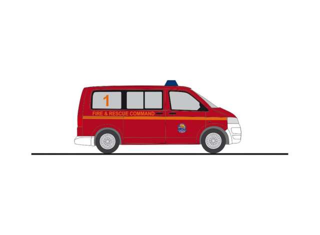 Available To Order – Volkswagen T5 Nato Air Base Geilenkirchen, red 1:87 Rietze Model (RZ53455)