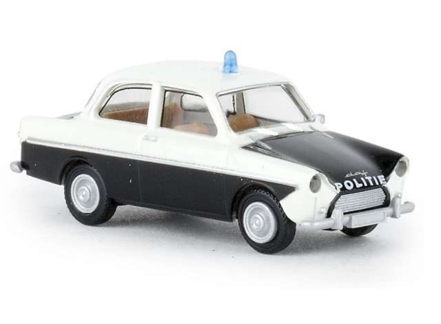Daf 600 *Police NL*, black/white 1:87 Brekina Model