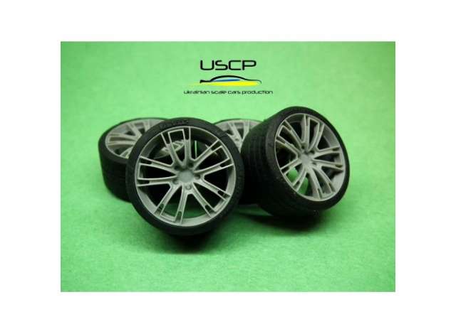 21 inch Porsche Panamera Exclusive Design with tires 1:24 USCP Model
