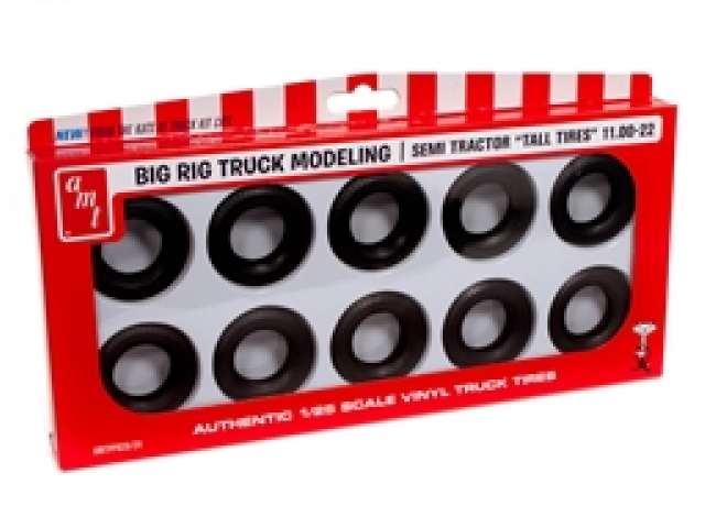 Semi Truck Tall Tire Parts Pack 1:25 AMT Model