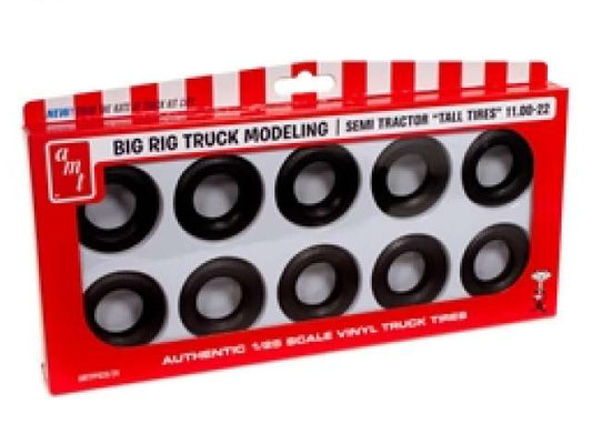 Semi Truck Tall Tire Parts Pack 1:25 AMT Model