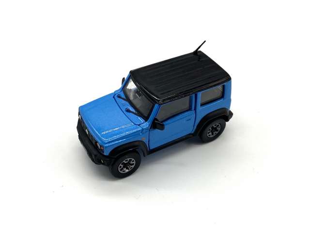 2018 Suzuki Jimny JB74 LHD, blue with black top 1:64 BM Creations Model