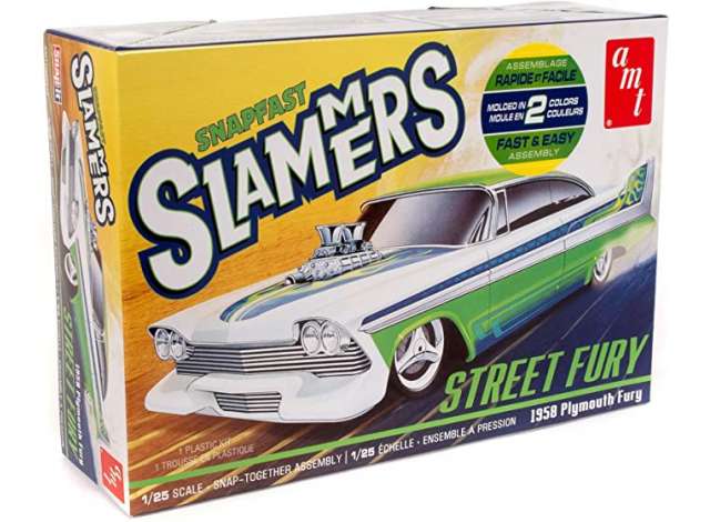Street Fury 1958 Plymouth *Slammers SNAP*, plastic modelkit 1:25 AMT Model