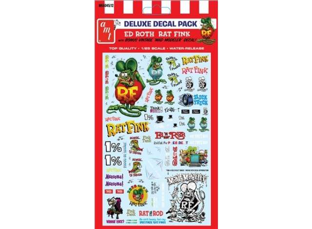 Rat Fink Decal Pack 1:25 AMT Model