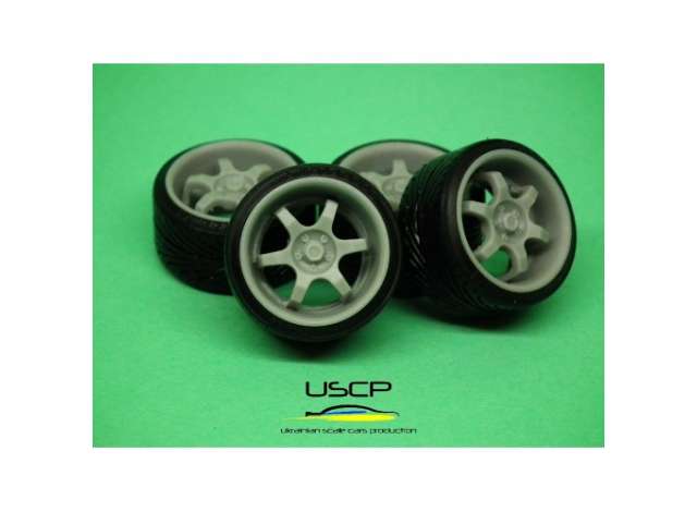 17 inch TSW Evo R Deep with stance tires 1:24 USCP Model