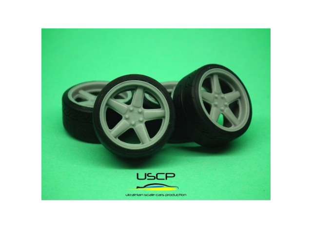 18 inch AC Schnitzer Type 2 with stance tires 1:24 USCP Model